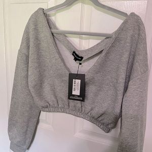 Pretty Little Thing cropped sweater